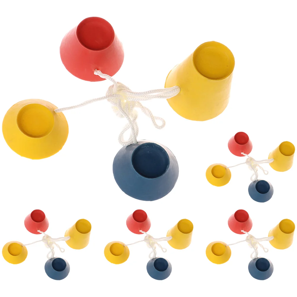 

5 Sets Golf T-shirt Golfs Balls Holders Tees Kids Decor Training Tools Outdoor Rubber Base Golfing Supplies Winter