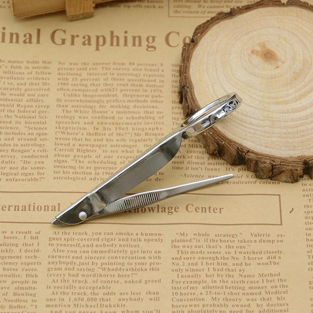 10X Handheld Magnifying Glass with Tweezers Stainless Steel Mini Magnifying Glass Loupe for Inspection Jewelry Coins Stamps Maps magnifying glass jewelry magnifier jewelry magnifying glass