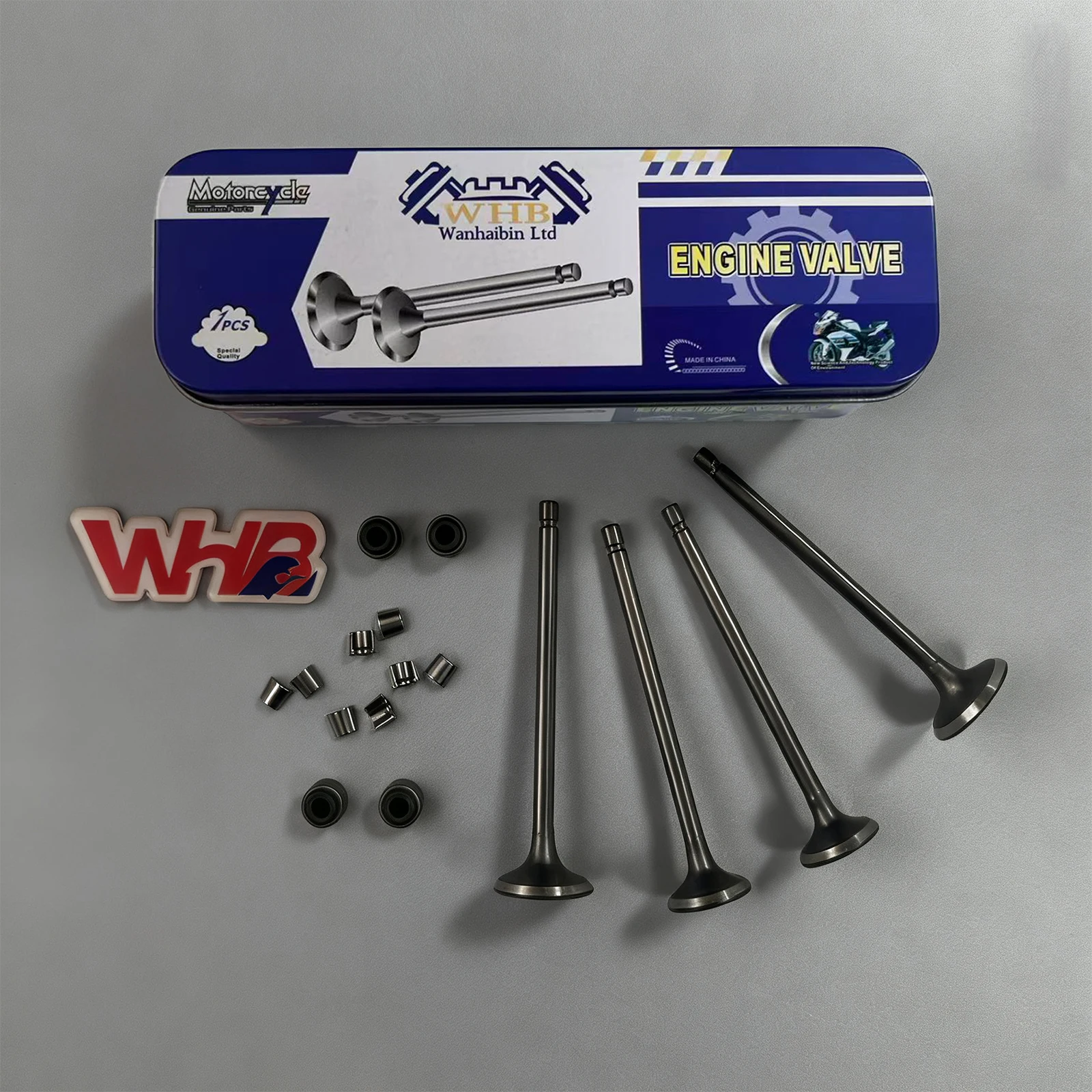 ชุดวาล์วไอดีไอเสียเครื่องยนต์มอเตอร์ไซค์ WHB พร้อมซีลน้ำมันและแผ่นล็อควาล์ว สำหรับ Benelli TNT150 TNT150i TNT 150 150i BJ150-29A 1