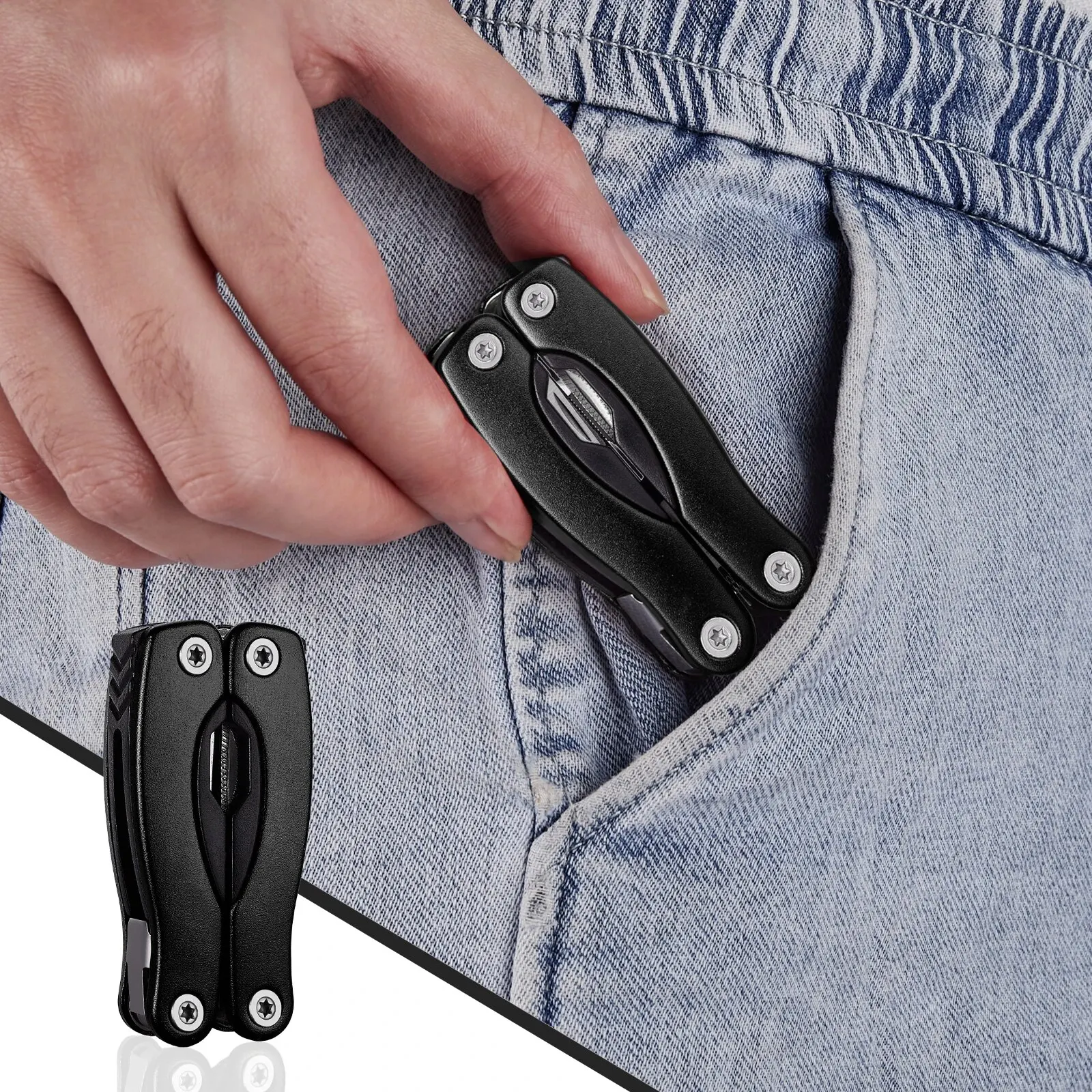 Portable Pocket Multitool Pliers Knife Screwdriver for Outdoor Survival Camping Hunting Hiking