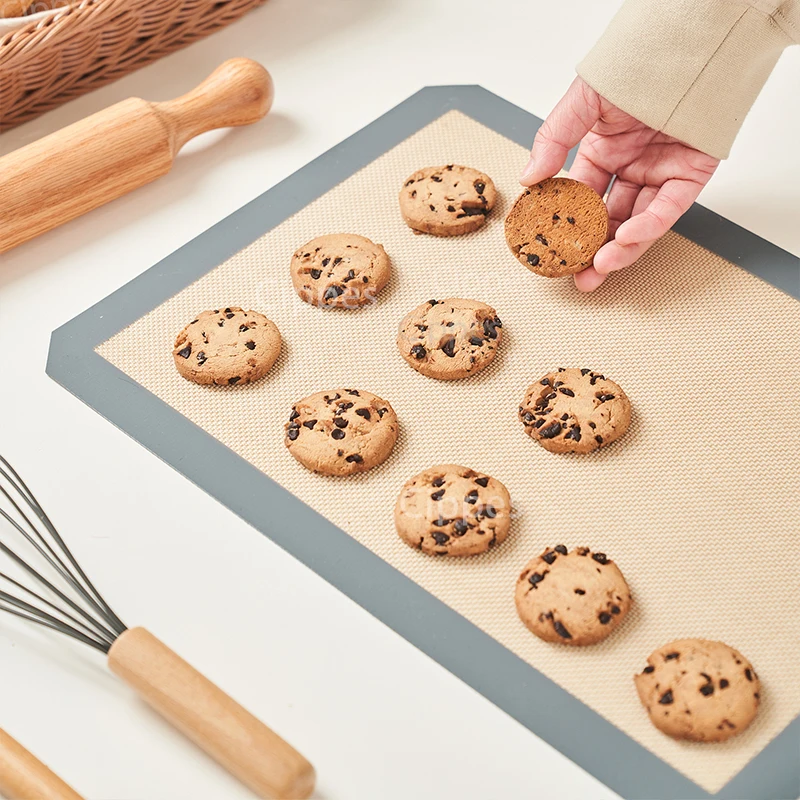 Silicone Baking Mats 2PCS for Oven 42x29.5cm Reusable Non Stick Heat Resistant Bakeware Sheets Liner for Cookies Macaron Bread silicone baking mat silicone baking tray