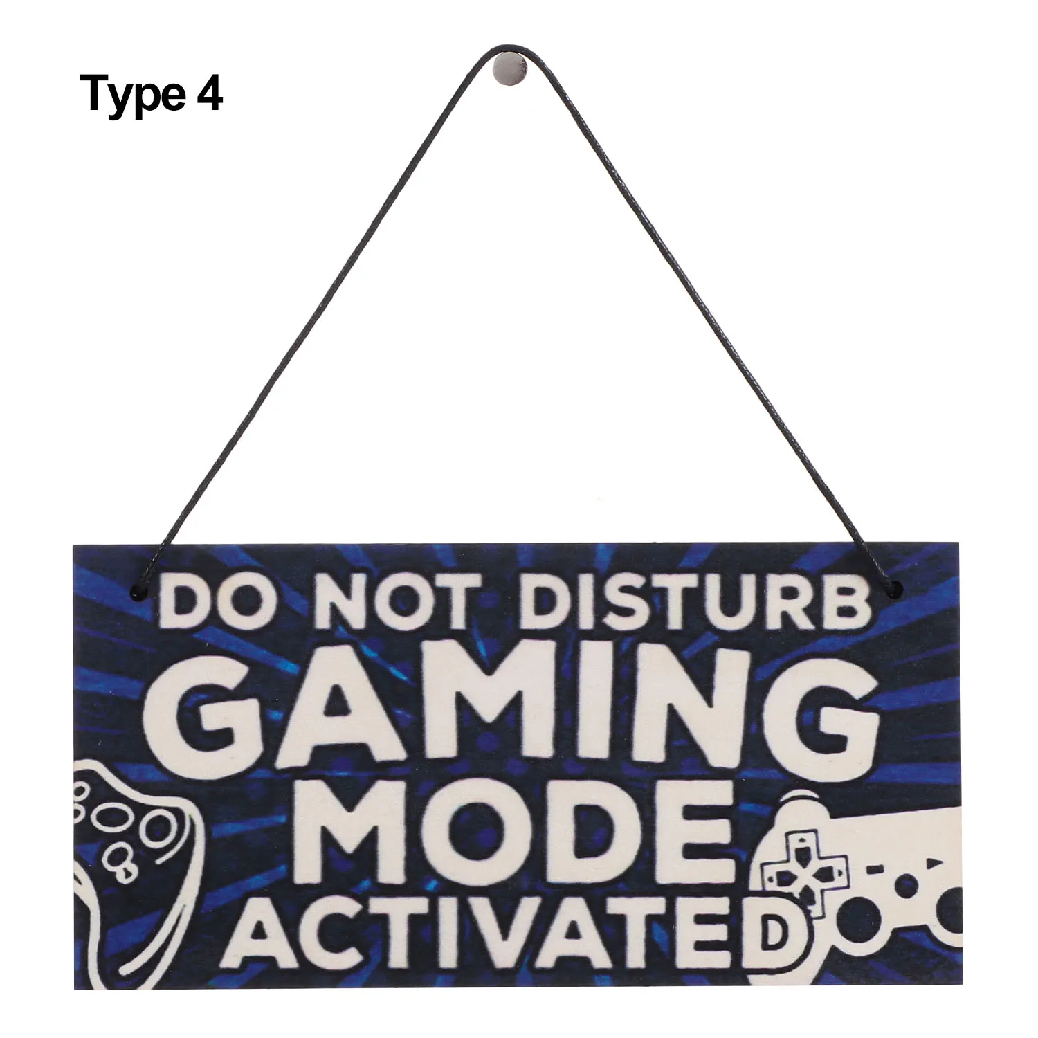 Wooden Gaming Room Sign Do Not Disturb Hanging Pendant