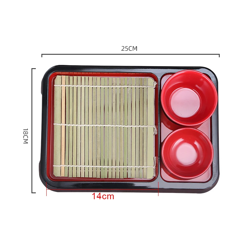 Japanese Style Cold Noodle Plate Dish Sushi Restaurant Soba Udon With Bamboo Mat Flavor Saucer Cup Cuisine Korean Tableware