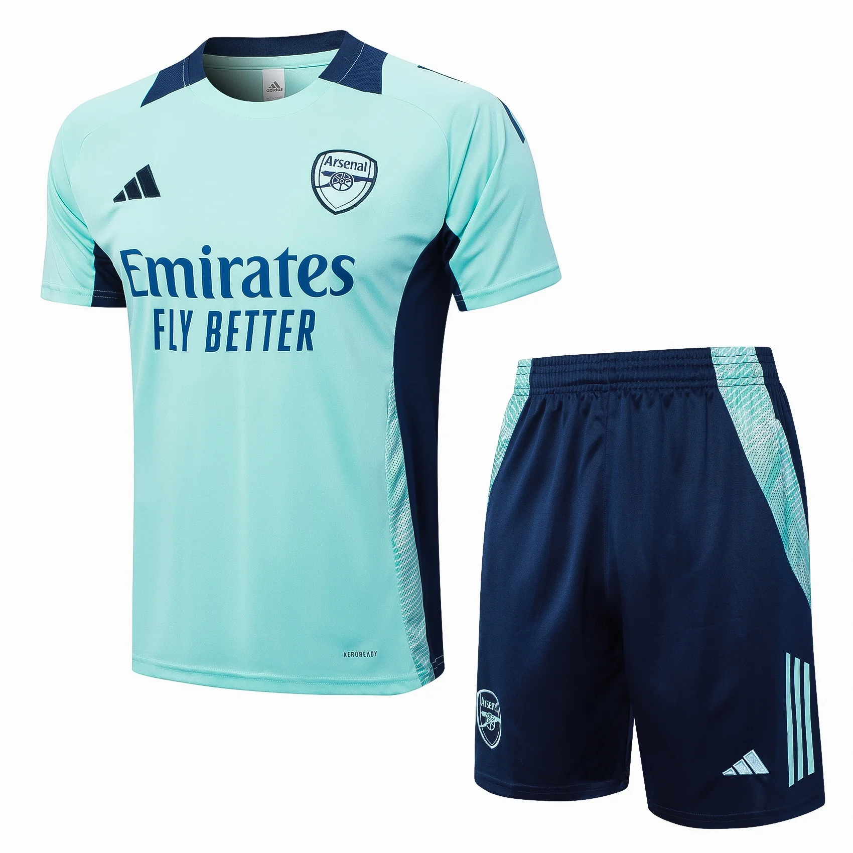 Adidas Soccer Jerseys Men Short-sleeved and Above-the-knee Shorts High-Quality Trendy Comfortable Training Suit Black