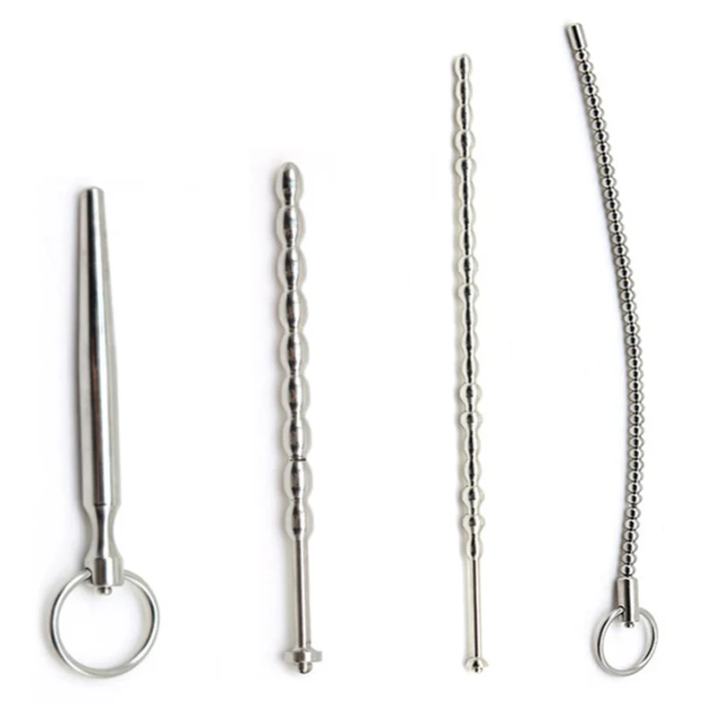 Metal Urethral Toys Male Masturbators Urethra Dilator Sex Toys For Men Urethral Plug Catheter Sounding Stimuate Penis Eye Stick