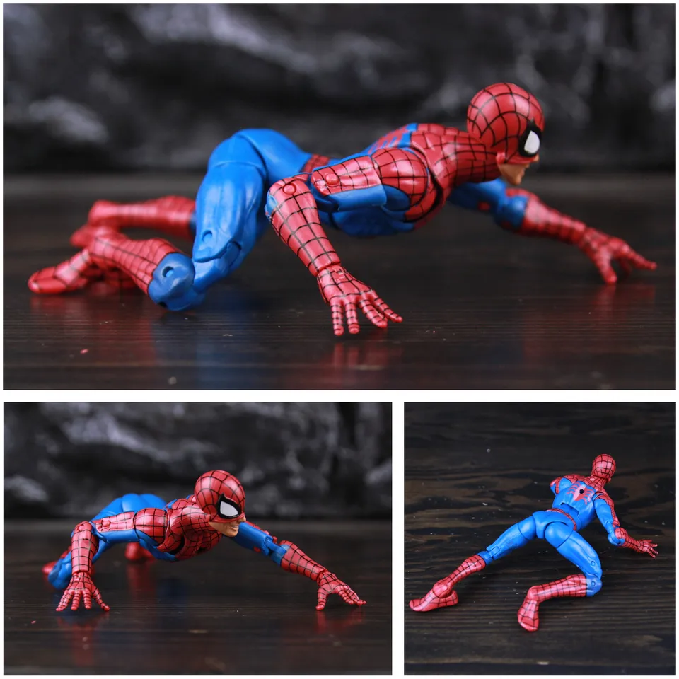 クラシックなスパイダーマンのアクションフィギュア,6インチの
