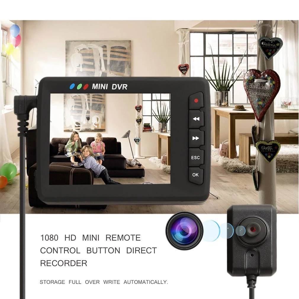 KS-750A 1080P High Definition 2.4 Inch LCD Screen Display Mini DVR With KS-303 Camera and Remote Control Max 32GB TF Card dash cam mirror