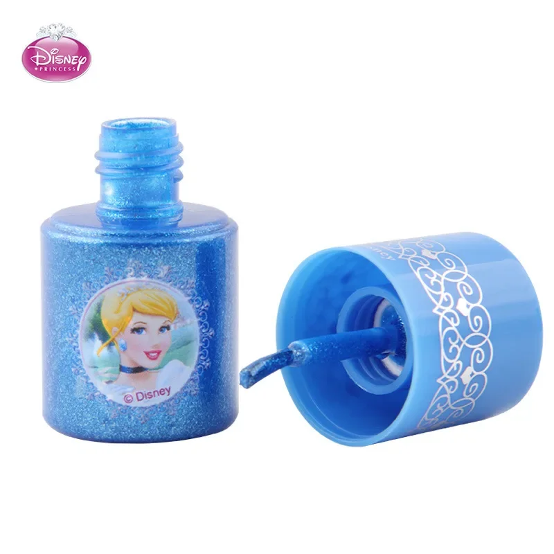 3 pcs/set Disney Children's Makeup Toy Nail Set Non-toxic and tasteless water-based nail oil Princess girl Polish can tear