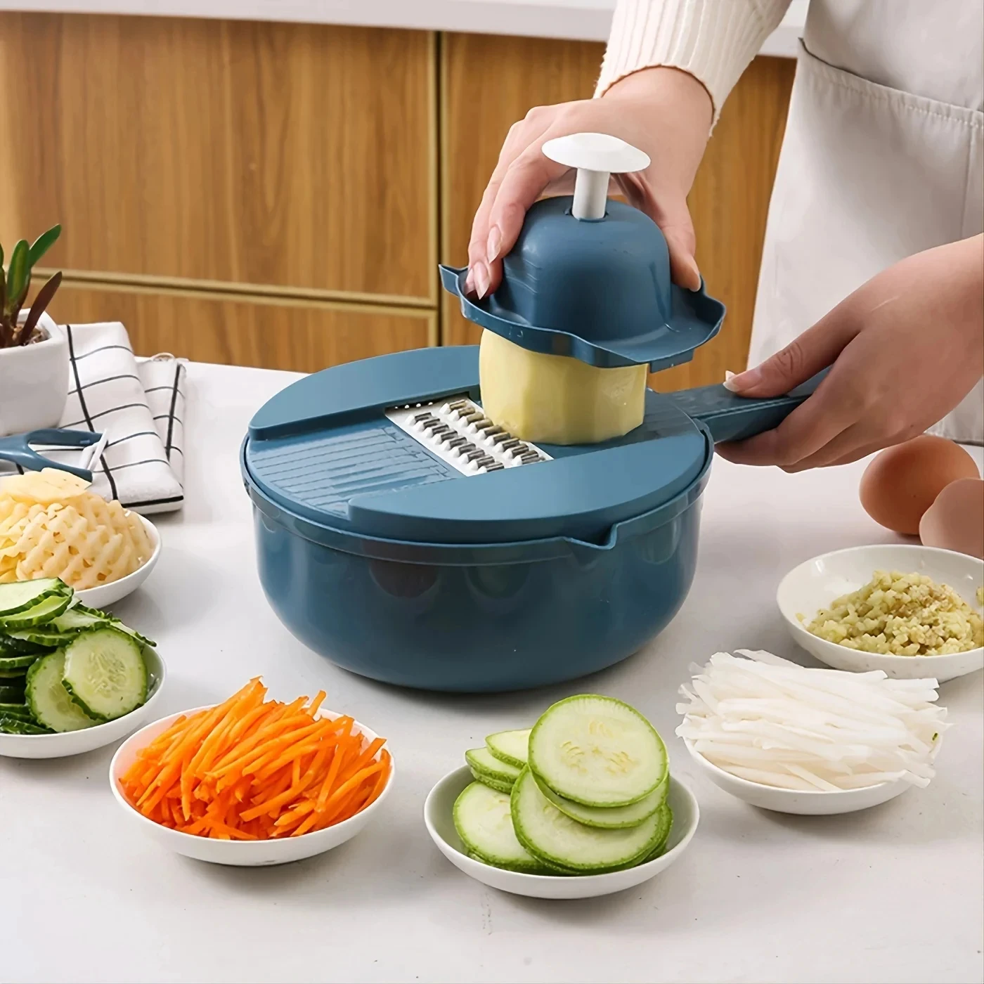 9-in-1 Multi-Functional Vegetable Cutter & Slicer – Kitchen Grater & Potato Tools 1