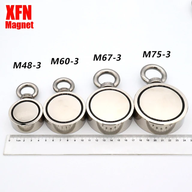 N52 Super Powerful Double-sided Search Magnet Fishing Magnets 360 Rotary  Ultra-high Induction Deep Water Strong Magnetic Pot - AliExpress