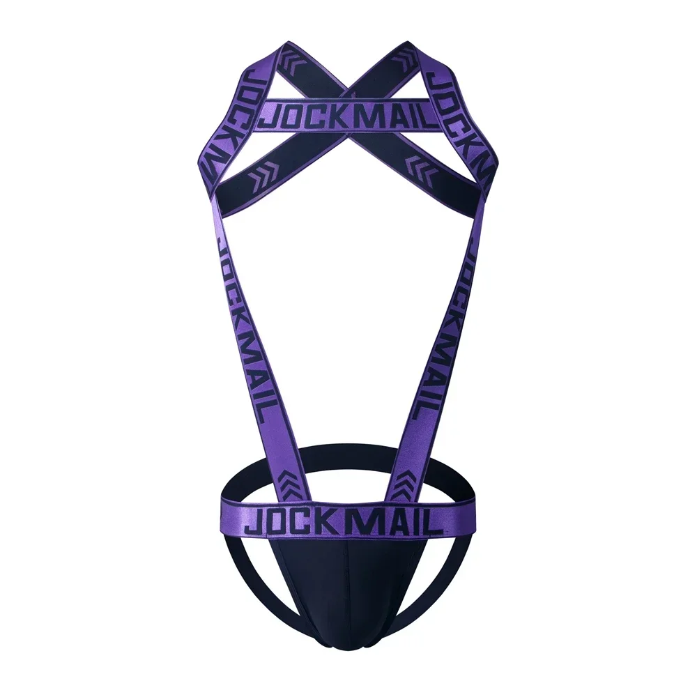 Man Harness Gay Underwear Mens Lingerie Sissy Panties Men's Sexy Nylon Jockstrap Underwear Bodysuit Suspender Jumpsuits