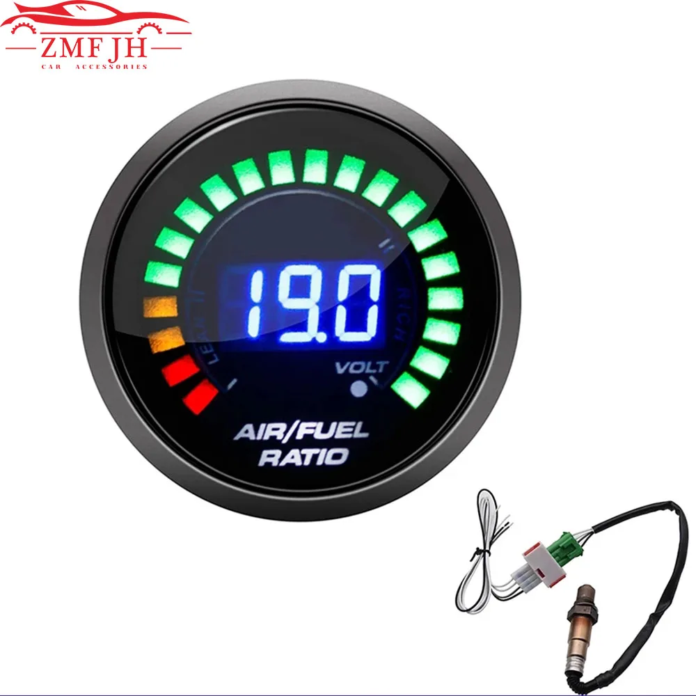 52mm Air Fuel Ratio Gauge Led Digital Display With Narrowband O2 Oxygen