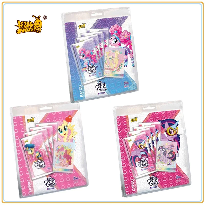 

KAYOU My Little Pony Collection Cards New Anime Rare Album Collector's Edition Card Party Playing Game Card Toys Gift Boxes