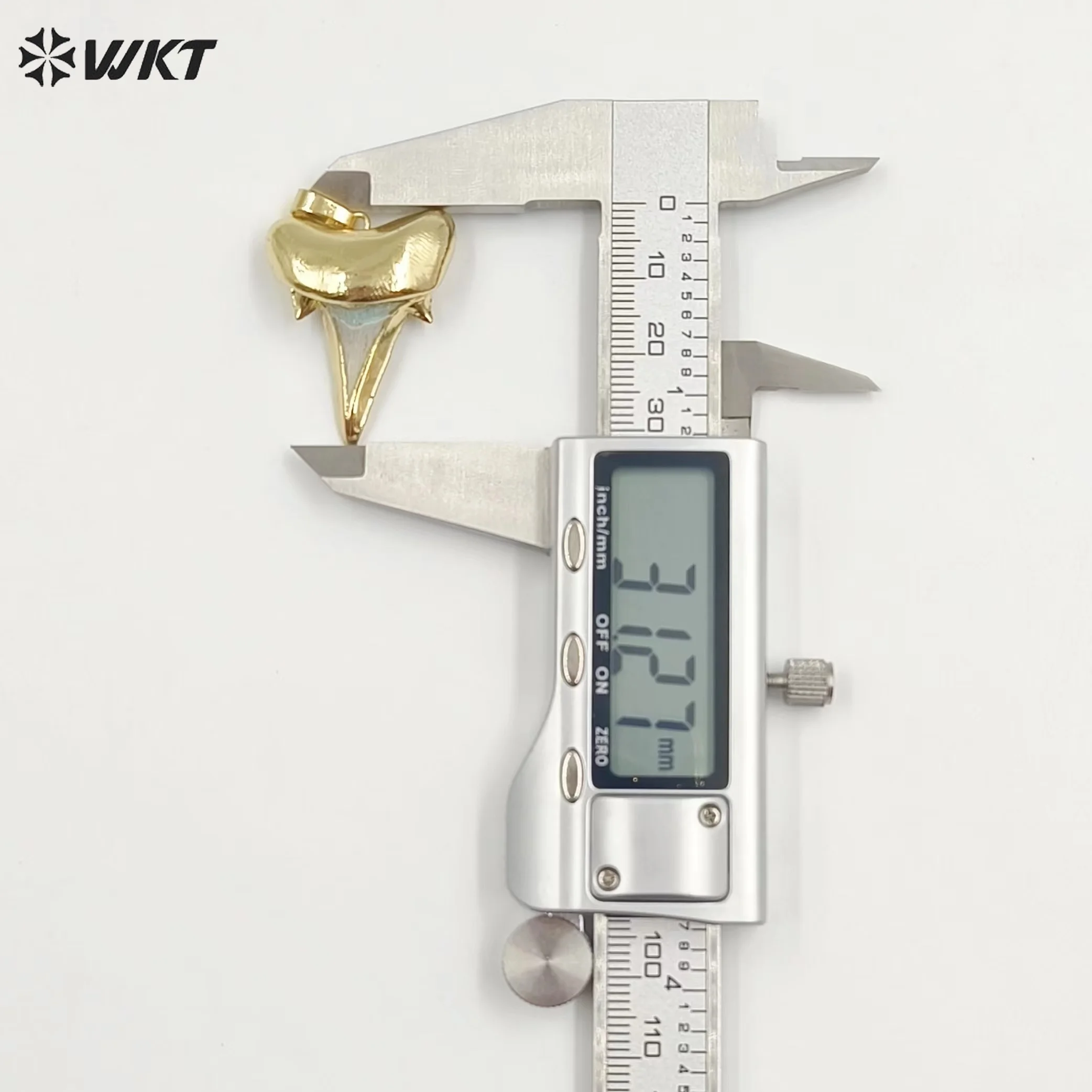WT-P855 체인 목걸이 또는 참 컬렉션용 놀라운 작은 뼈 펜던트, 18K 골드 이빨 DIY, 사랑스러운 장식, 도매