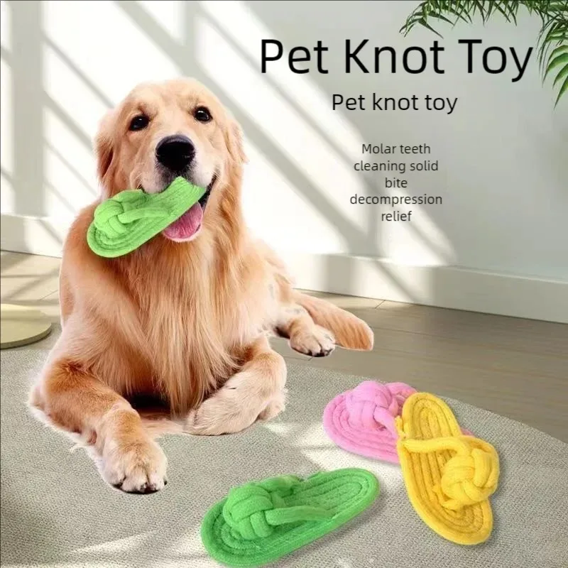 Dog Chewing Toy Cotton Slipper Rope Toy for Small Large Dogs Pet Teeth Training Molar Toys Interactive Dog Toy Dog Accessories