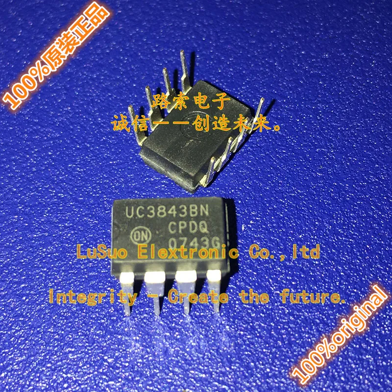 

50 шт. Оригинальный Новый UC3843BN UC3843 DIP8