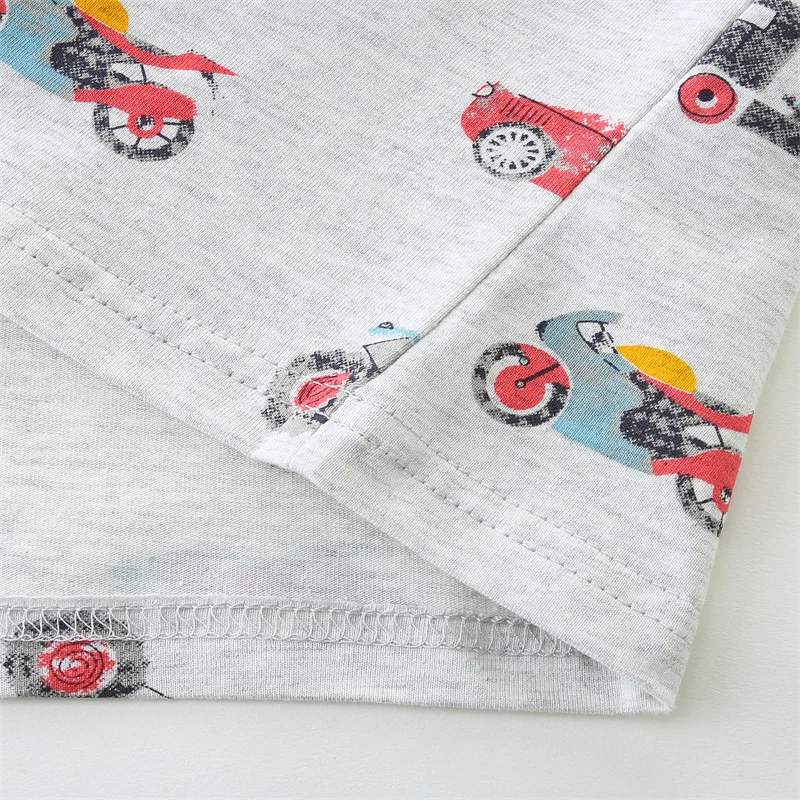 Jumping Meters 2-7T Boys T Shirts With Cartoon Cars Print Short Sleeve Summer Baby Clothing Fashion Baby Shirts Tops Kids Wear 5
