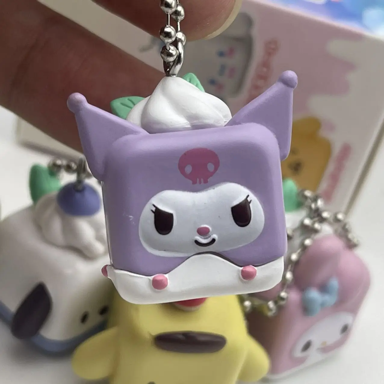 Kuromi Pochacco Cinnamoroll Block Anhänger Serie Blind Box Kawai Engel Anime Action Figur Kind Trendy Spielzeug Geburtstag Geschenke – Detail 8