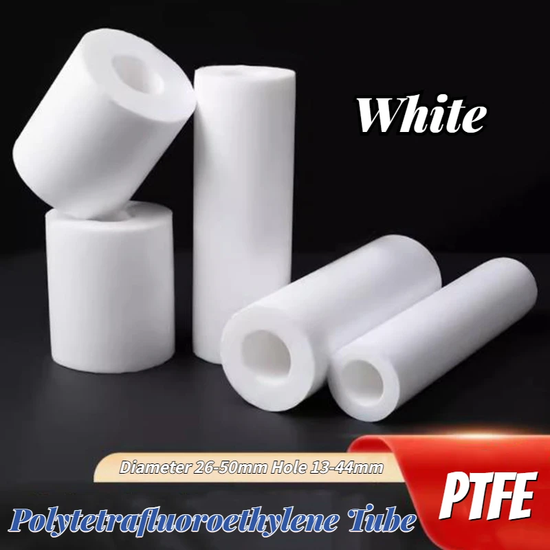 Tubo Branco do Polytetrafluoroethylene Ptfe Haste Oca Ambiental-amigável Não-tóxico Faça Você Mesmo Diâmetro Exterior 2650 mm Furo 1344 mm 1pc