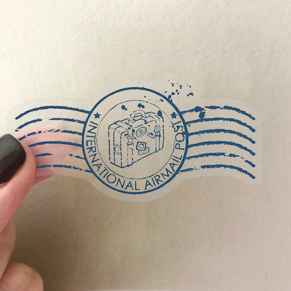 Vintage Passport Stamp Stickers 4