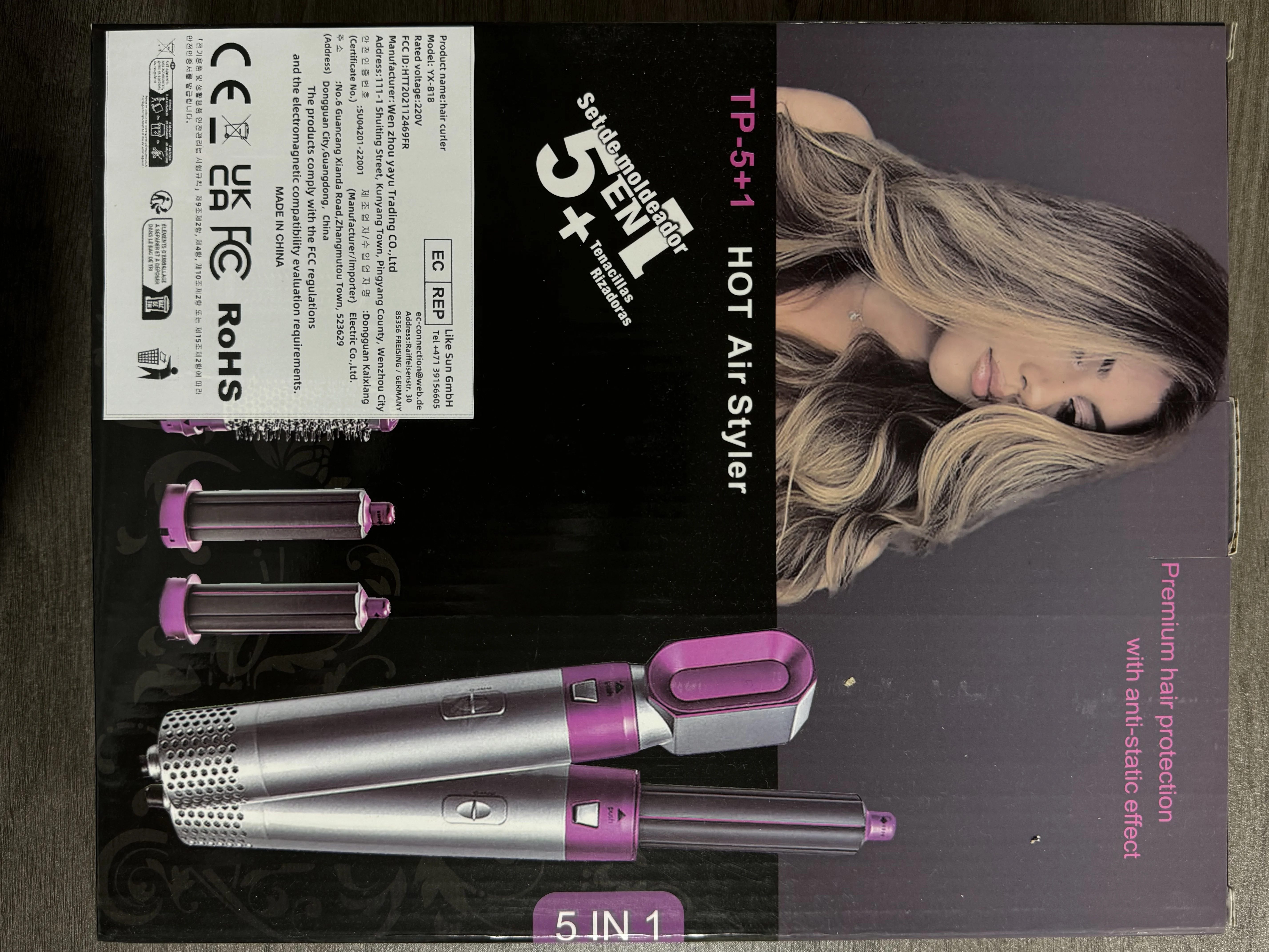 Hair Dryer Leafless Strong Power Quick Dry Travel Home Styler