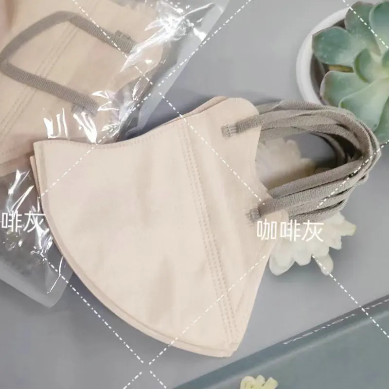 Cool-sensing face mask ice-sensing respirator 3D three-dimensional breathing mask 3-layer thin design individually packaged