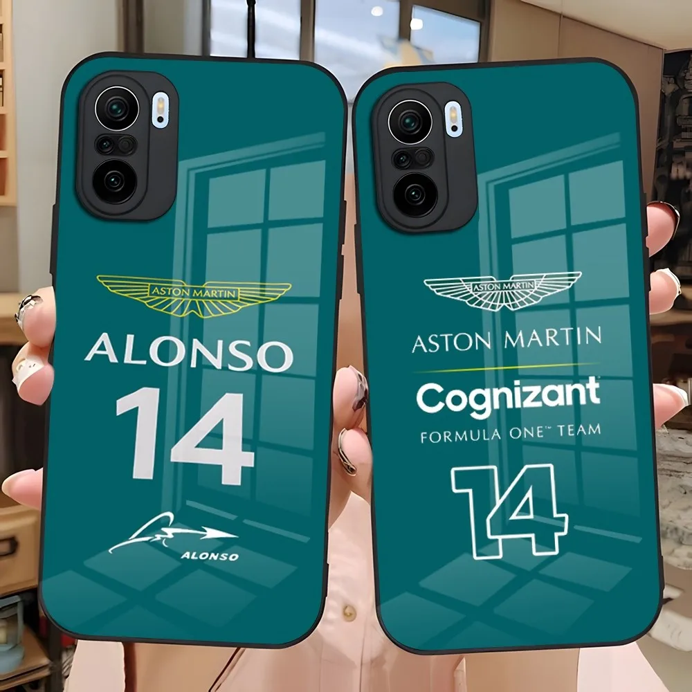 

Aston Martins Sport Car Phone Case Glass Design For Xiaomi Redmi Note 13 10 10T 11i 11T 11 9 8 11S Poco X3 M4 F3 Pro Covers
