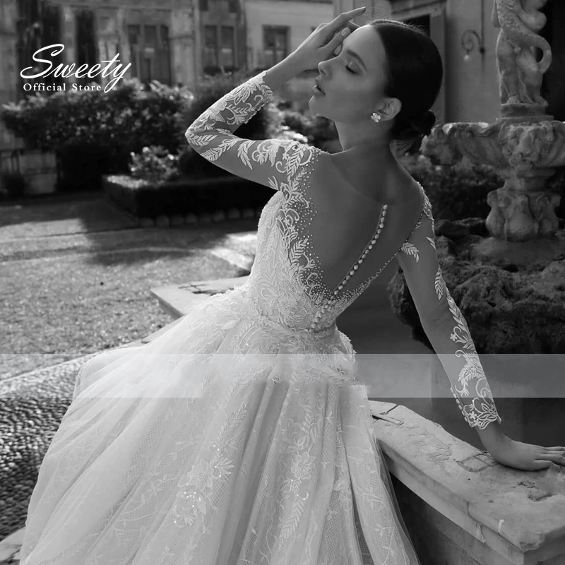 Luxury Detachable 2 In 1 Wedding Dress Embroidered Lace On Net With Train V-neck Sleeveless Vintage Bride Gowns Vestido De Novia