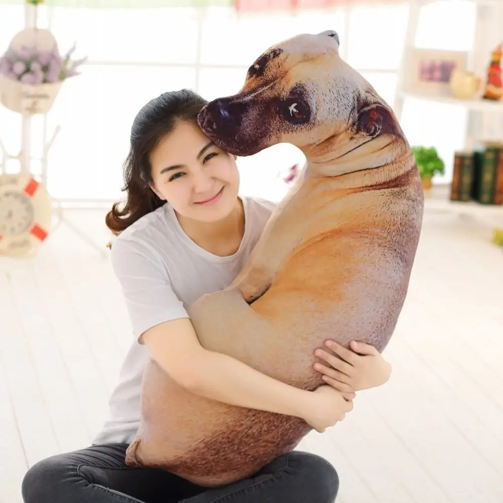 Cute 3D Lifelike Animal Throw Pillow Creative Dog Pillow Soft Cushion Office 4