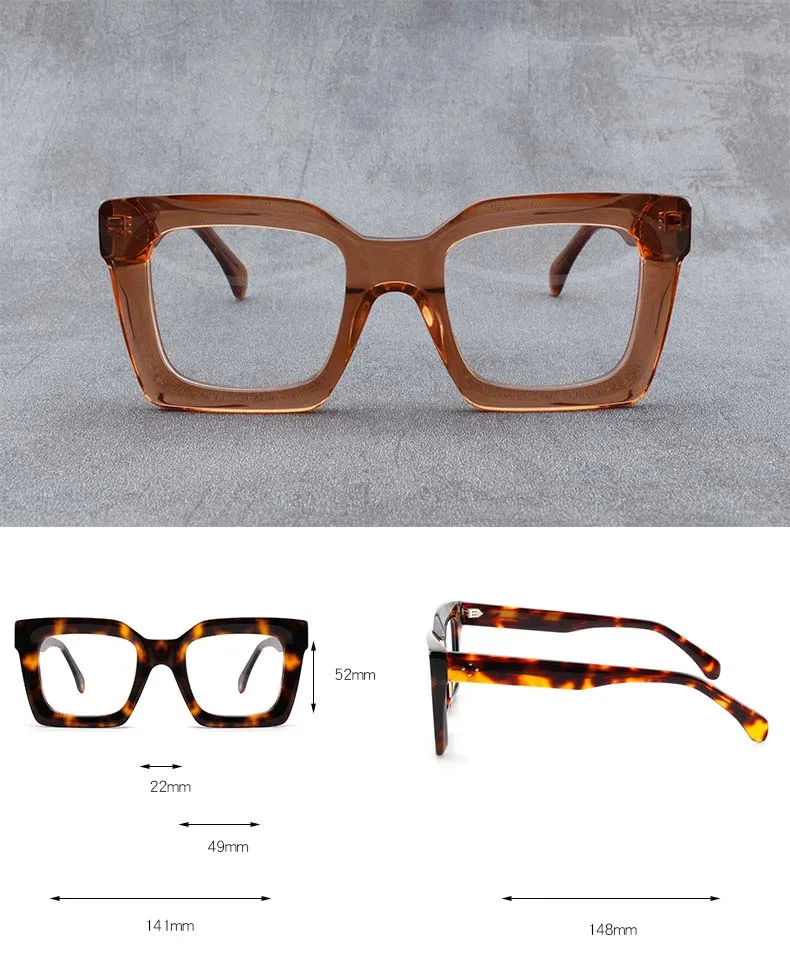 CCSpace Full Rim Acetate Eyeglasses – FuzWeb