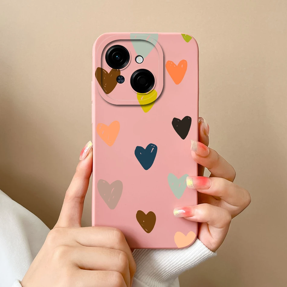 Tecno Fashion Phone Case - Soft Liquid Silicone Anti-Drop Housing