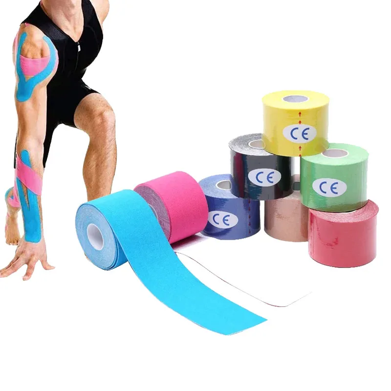 

Kinesiology Tape Muscle Bandage Waterproof Athletic Recovery Elastic Tape Kneepad Muscle Pain Relief Knee Pads Support Stickers