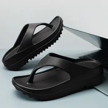 Gacimy Infradito da donna con suola spessa Estate Nuove pantofole da spiaggia antiscivolo Fashoin Sandali EVA con suola spessa per esterni Casula Scivoli per la casa 1