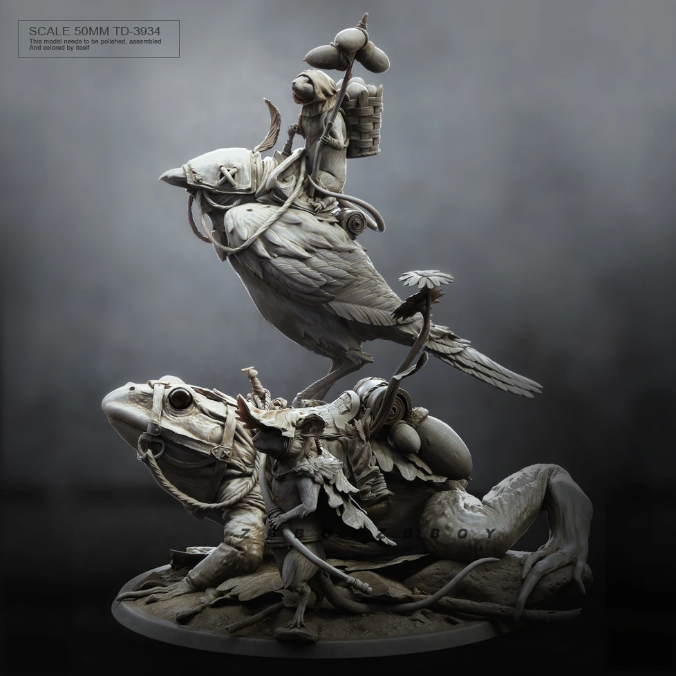 50mm Resin Model Kits Figure Colorless And Selfassembled Td3934