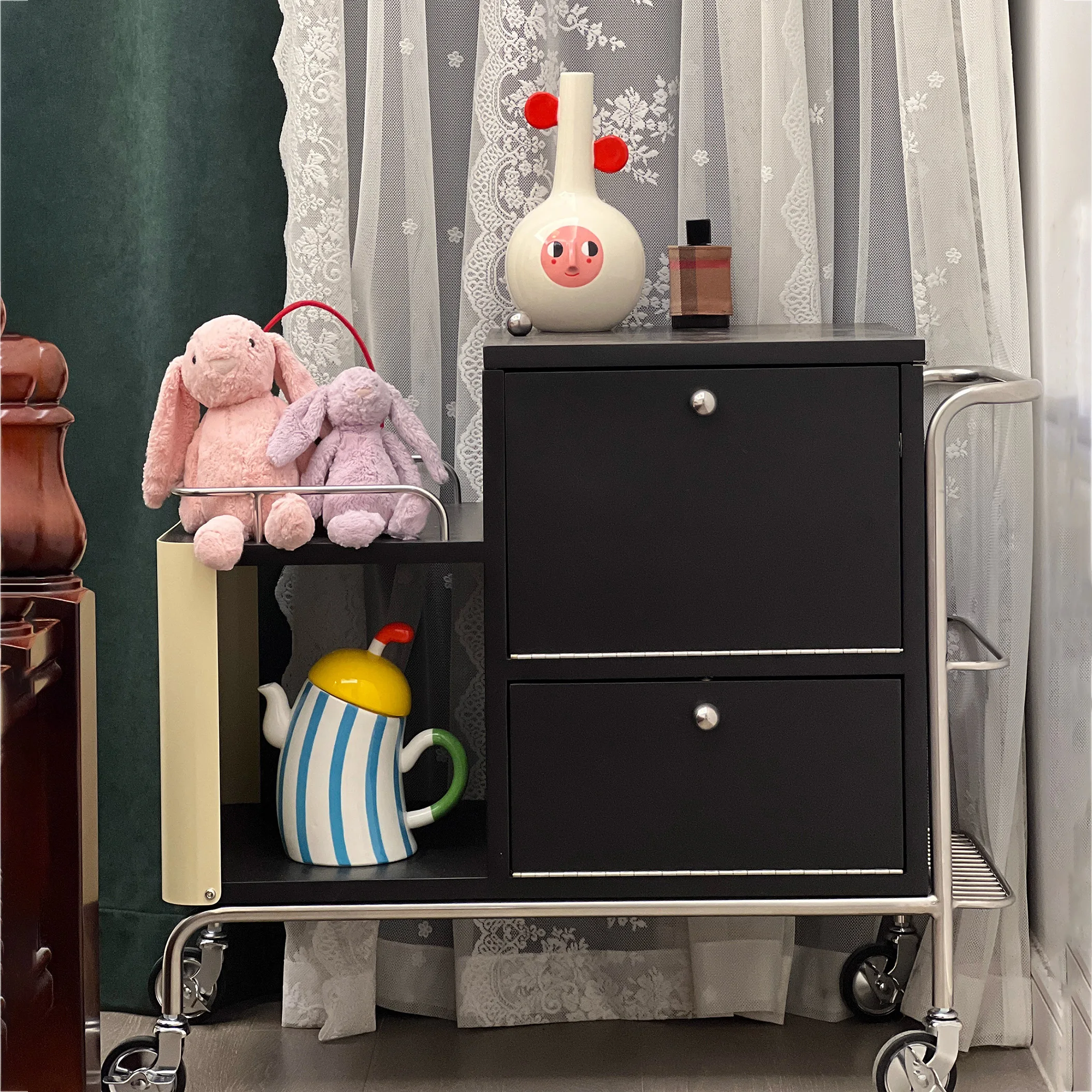 

Sofa sideboard, solid wood storage, storage cabinet, living room storage, second-hand dining room side table