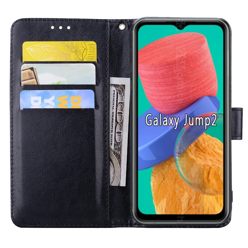 삼성 갤럭시 점프 2 케이스에 대한 SM-M336K 커버 자기 카드 플립 가죽 지갑 전화 Etui 책 삼성 Jump2 케이스 가방 Coque
