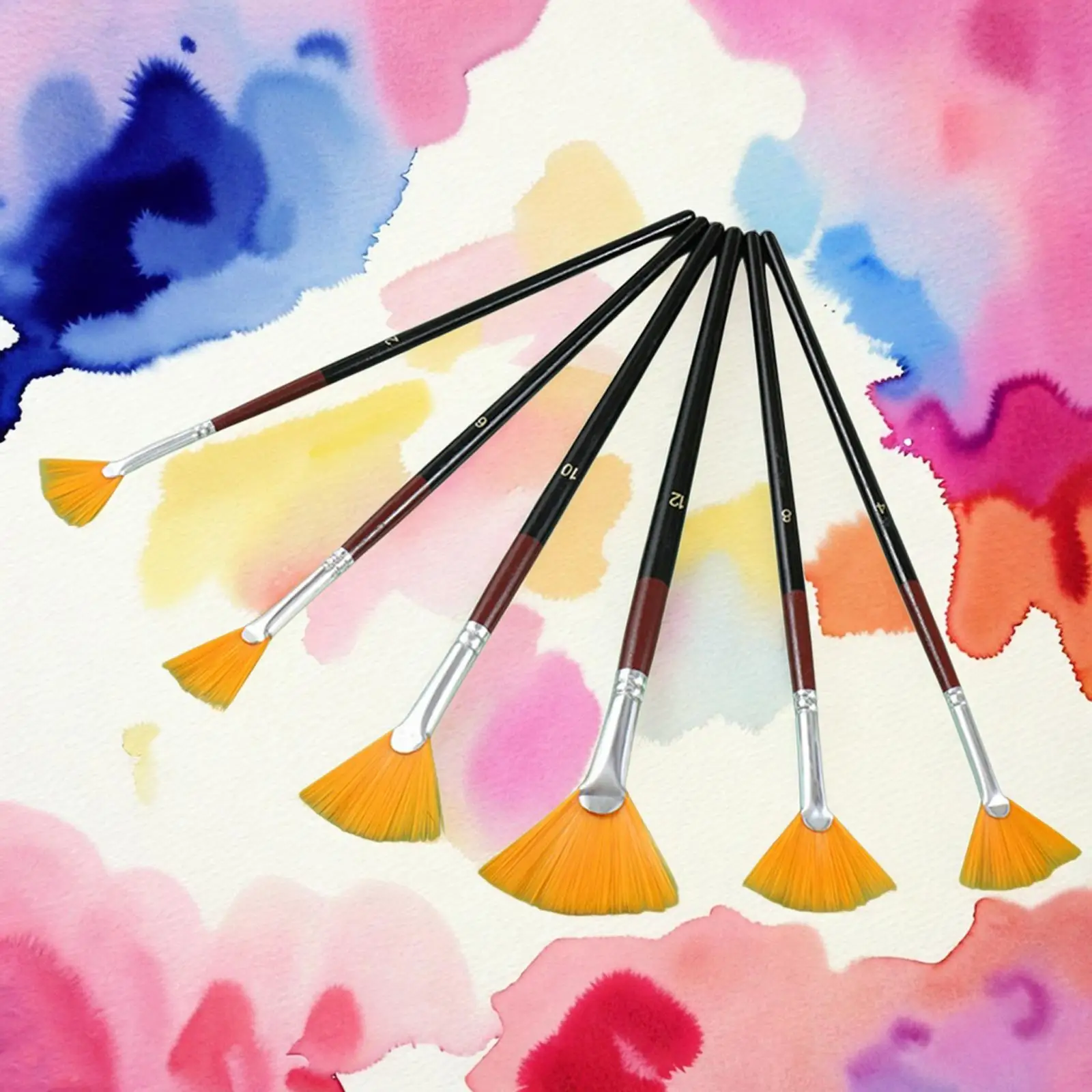 

6Pcs Artists Paint Brush Set Paint Brush Pen Set for Oil Acrylic Painting