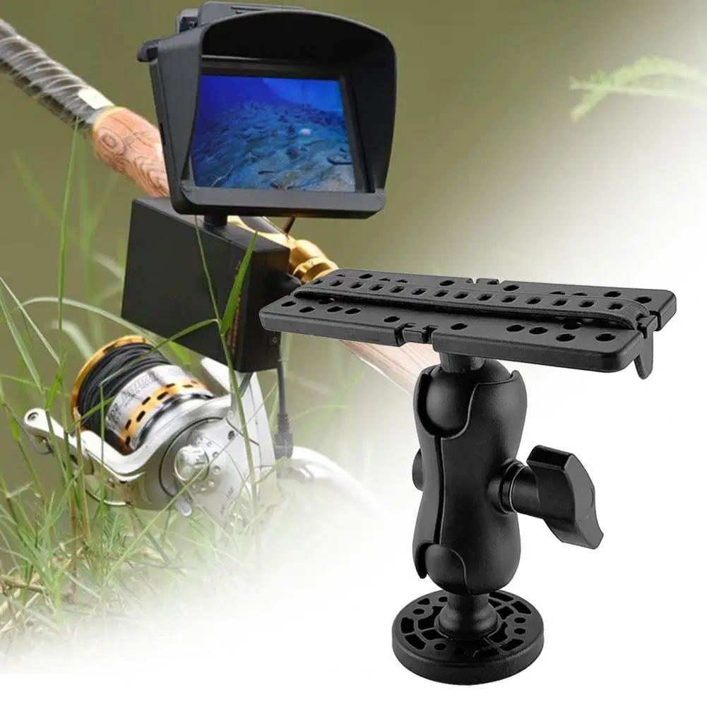 Fishing Tool Practical Silicone Fish Detector GPS 360 Degree Round Mounted Bracket Fish Finder Tool for Outdoor
