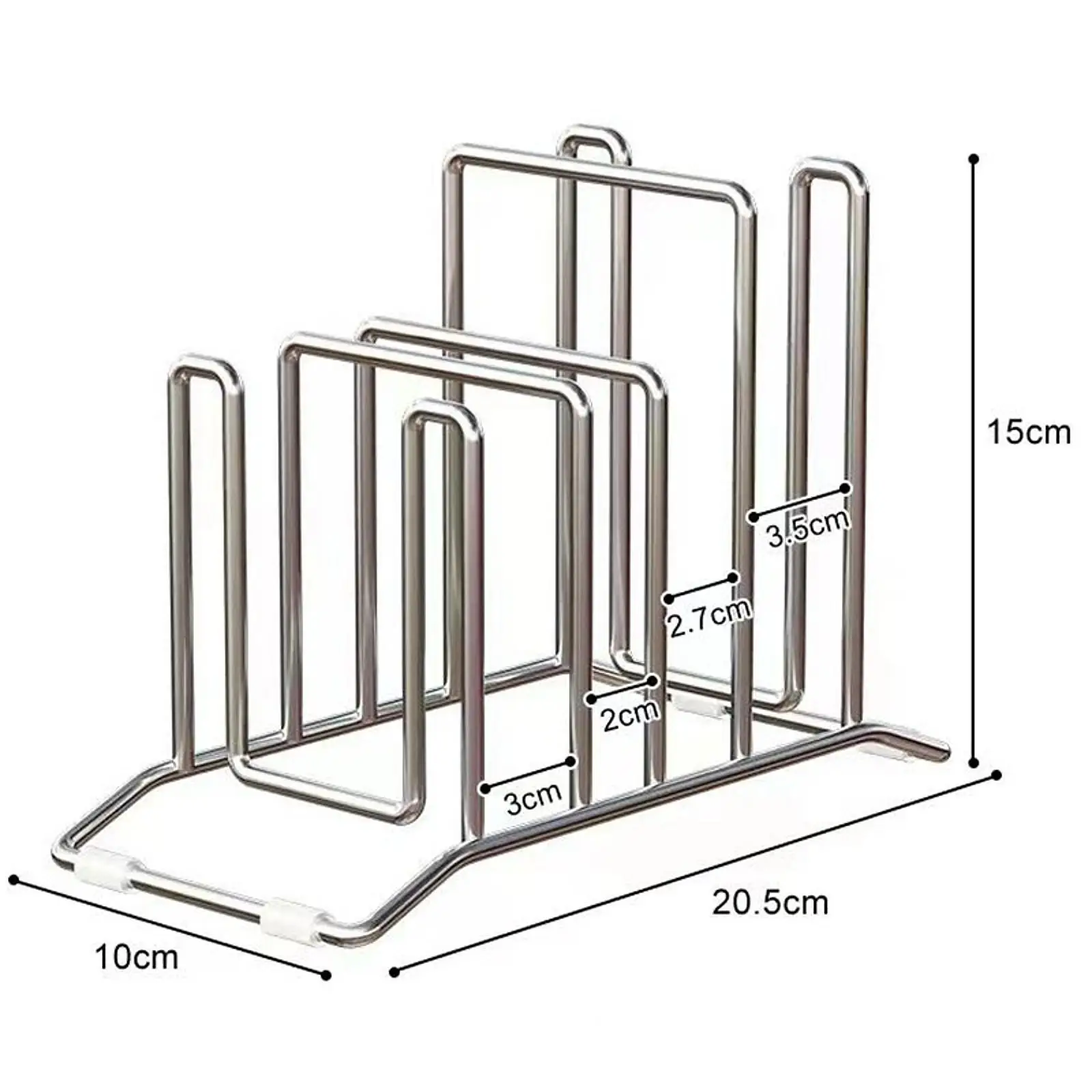 Cutting Board Holder Rack Pot Lid Holder for Restaurant Plates Bakeware