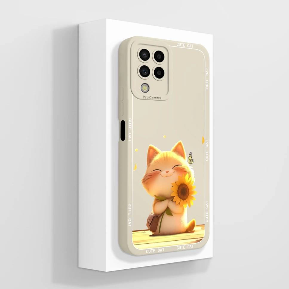 Lovely Cat Bear Cartoon Soft Silicone Phone Case - Durable Bumper Cover