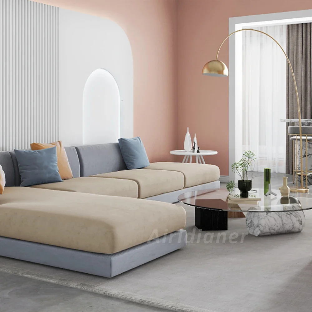 Super Soft Velvet Sofa Seat Cushion Cover For Living Room Thick Plush Sofa Covers Stretch L Shape Corner Armchair Sofa Slipcover 5