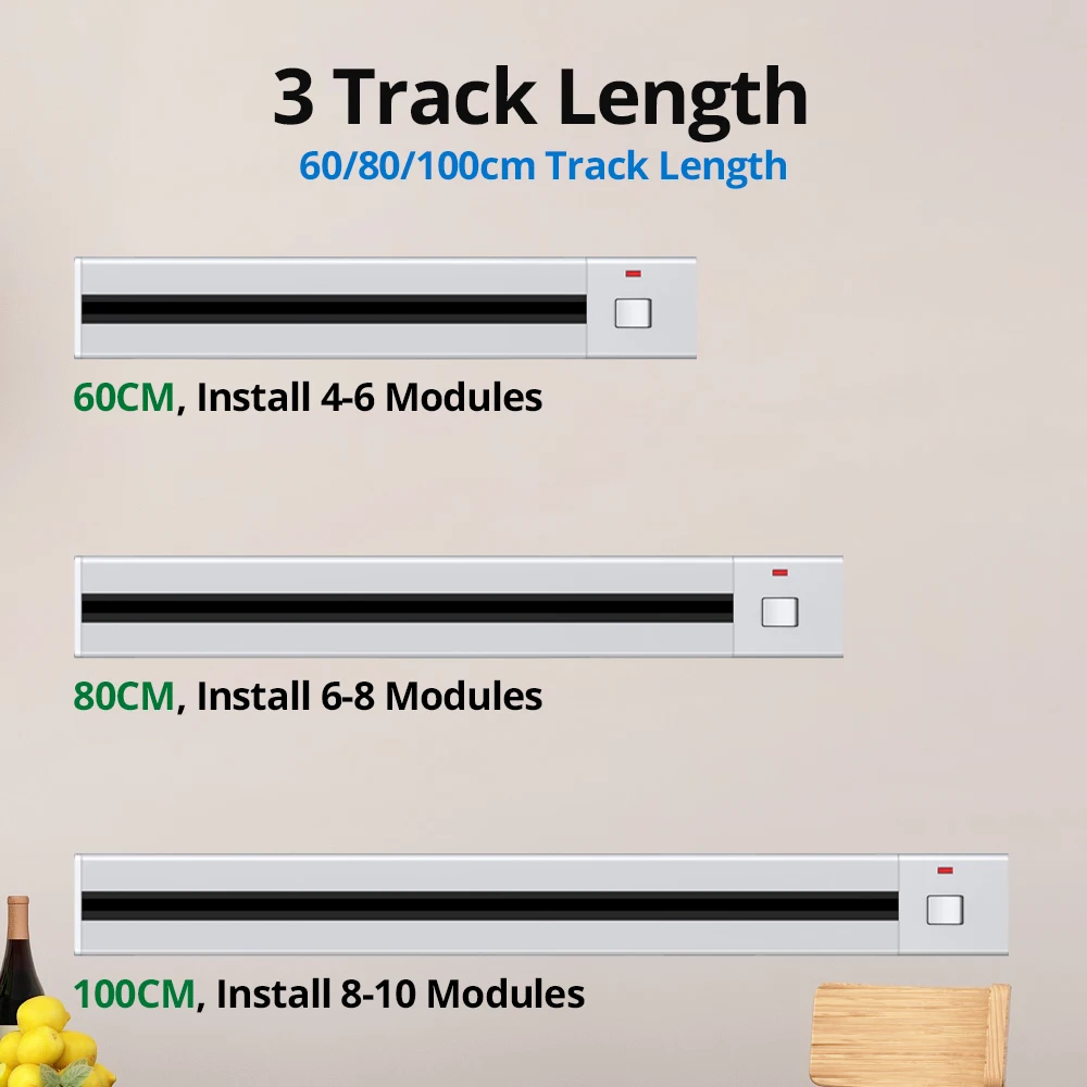 Wallpad-트랙 소켓 라운드 모듈 DIY EU UK 미국 전원 콘센트 USB 충전기, LED 표시기, 주방 침실 데스크탑 티룸