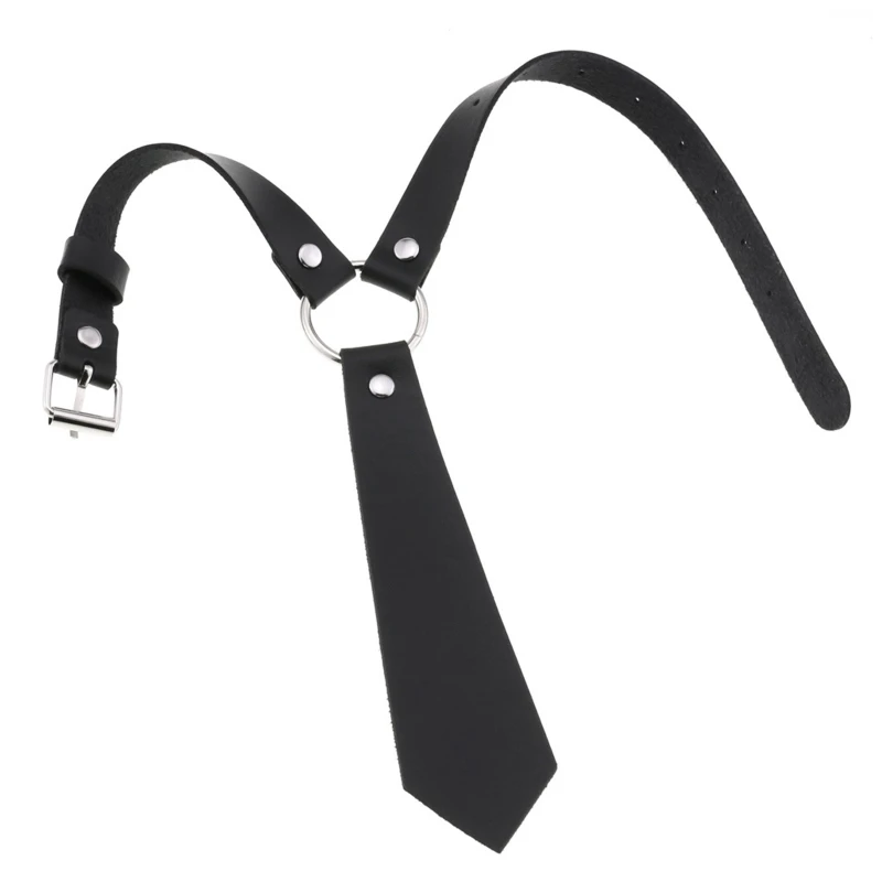DIEZI Gepersonaliseerde Mannen Zwart PU Lederen Choker Ketting Gotische Kraag Ketting Draaimomenten Voor Vrouwen Boho Vintage Party Sieraden – koop de beste producten in de online winkel