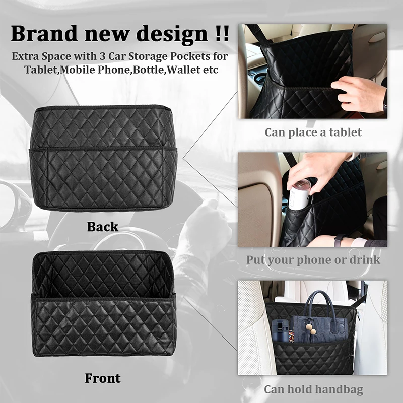 Sitz Organizer Für Auto Handtasche Halter Für Frauen Sitz Mitte  Kleiderbügel Tasche Auto Innen Tasche Trunk Organizer Verstauen Aufräumen