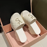 Women Sandals Summer Platform Letters Fashion Sandals Casual Comfortable Slipper Women Lightweight Non-slip Outside Slides Women - Image 2