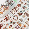 4Pcs/Set Matte Lady PET Washi Tape Pre-Cut Autumn Pumpkin Masking Tape for Stickers Scrapbooking Journal Collage Material 1