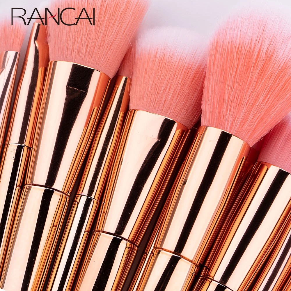 Set di 12 Pennelli per il Trucco: Pennello per Fondotinta in Polvere, Pennello per Blush, Pennello per Contouring, Correttore, Pennello per Occhi, Pennello per Sopracciglia, Strumenti Cosmetici - immagine 4