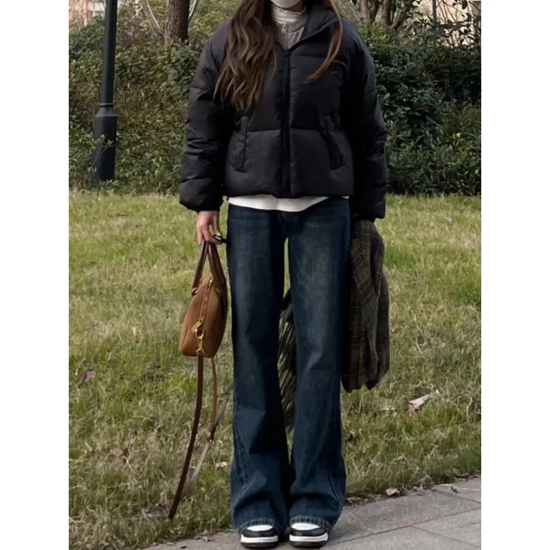 811556-5b7cfc.jpg Casual Jeans Straight Leg Women Autumn Winter Vintage Loose Retro American Style Streetwear Chic Wide Leg Pants Women's pants - Image 1