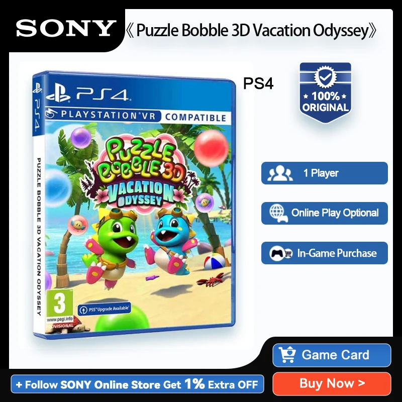 Puzzle Bobble 3D: Vacation Odyssey - Jogos PS4