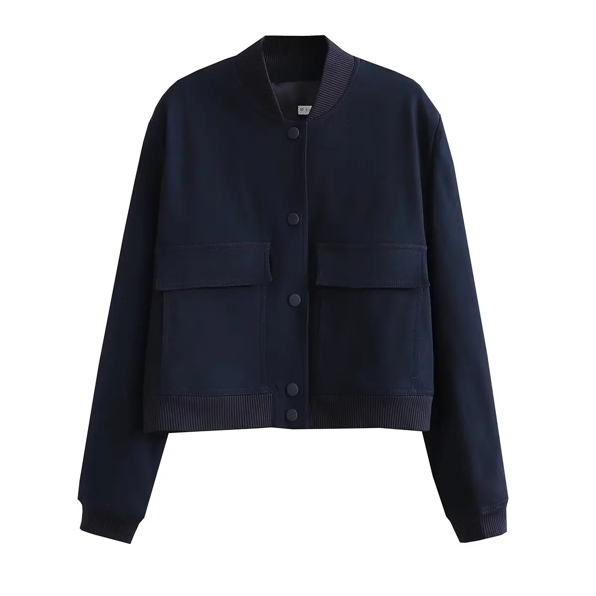 Willshela femmes mode solide Bomber vestes manteau avec poches col en v simple boutonnage manches longues femme Chic dame tenues